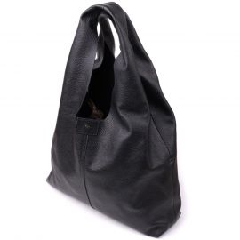 Купить Женский шоппер 2 в 1 из натуральной кожи GRANDE PELLE 22881 Черный, фото , характеристики, отзывы