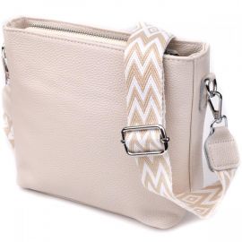 Купить Повседневная плечевая сумка из натуральной кожи Vintage 22915 Белый, фото , характеристики, отзывы