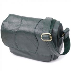 Купить Повседневная женская сумка из натуральной кожи Vintage 22970 Зеленый, фото , характеристики, отзывы