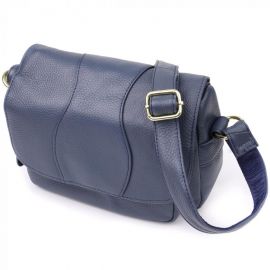 Купить Сумка из натуральной кожи для женщин Vintage 22971 Синий, фото , характеристики, отзывы