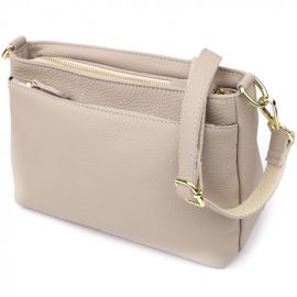 Купить Женская сумка из натуральной кожи с жестким основанием Vintage 22985 Серый, фото , характеристики, отзывы