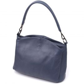 Купить Сумка на плечо из натуральной кожи для женщин Vintage 23009 Синий, фото , характеристики, отзывы