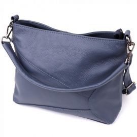 Купить Женская сумка на два отделения из натуральной кожи Vintage 23016 Синий, фото , характеристики, отзывы