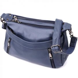 Купить Женская сумка из натуральной кожи Vintage 23019 Синий, фото , характеристики, отзывы