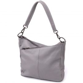 Купить Женская сумка с двумя ремешками из натуральной кожи Vintage 23054 Серый, фото , характеристики, отзывы