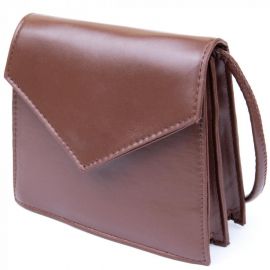 Купить Горизонтальная сумка угловидная из кожзаменителя Vintage sale_14933 Коричневая, фото , характеристики, отзывы