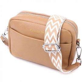 Купить Женская сумка кросс-боди из натуральной кожи Vintage sale_15139 Бежевый, фото , характеристики, отзывы