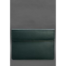Купить - Шкіряний чохол-конверт на магнітах для MacBook 15 дюйм Зелений, фото , характеристики, отзывы