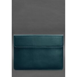Купить - Кожаный чехол-конверт на магнитах для MacBook Pro 15-16'' Зеленый, фото , характеристики, отзывы