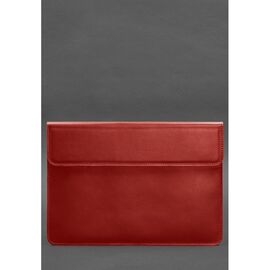 Купить - Кожаный чехол-конверт на магнитах для MacBook Pro 15-16'' Красный, фото , характеристики, отзывы