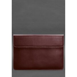 Придбати - Кожаный чехол-конверт на магнитах для MacBook Pro 15-16'' Бордовый, image , характеристики, відгуки