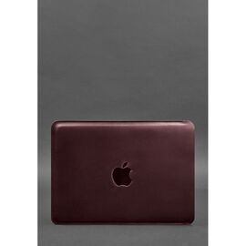 Придбати - Шкіряний чохол для MacBook Pro 14 '' Бордовий, image , характеристики, відгуки