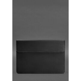 Купить - Шкіряний чохол-конверт на магнітах для MacBook 14 Чорний Crazy Horse, фото , характеристики, отзывы