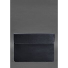 Придбати - Шкіряний чохол-конверт на магнітах для MacBook 14 Синій Crazy Horse, image , характеристики, відгуки