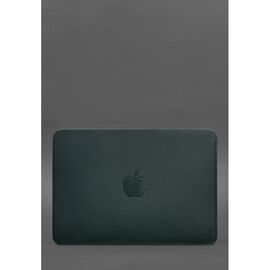 Купить - Чохол із натуральної шкіри для MacBook 13 дюйм Зелений краст, фото , характеристики, отзывы