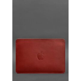 Придбати - Чохол із натуральної шкіри для MacBook 13 дюйм Червоний, image , характеристики, відгуки