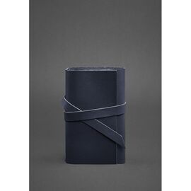 Купить - Кожаный блокнот (Софт-бук) 1.0 Темно-синий Краст, фото , характеристики, отзывы
