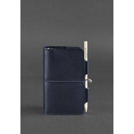 Купить - Кожаный блокнот (Софт-бук) 3.0 синий Краст, фото , характеристики, отзывы