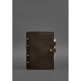 Купить - Кожаный блокнот с датированным блоком (Софт-бук) 9.1 темно-коричневый Crazy Horse, фото , характеристики, отзывы