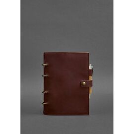 Купить - Кожаный блокнот с датированным блоком (Софт-бук) 9.1 бордовый Crazy Horse, фото , характеристики, отзывы