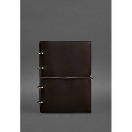 Купить - Кожаный блокнот А4 на кольцах (софт-бук) 9.0 в мягкой обложке коричневый, фото , характеристики, отзывы