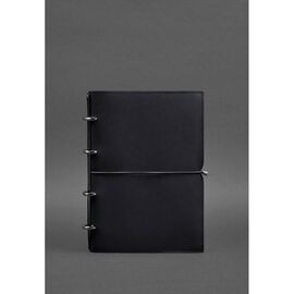 Купить - Кожаный блокнот А4 на кольцах (софт-бук) 9.0 в мягкой обложке синий Краст, фото , характеристики, отзывы