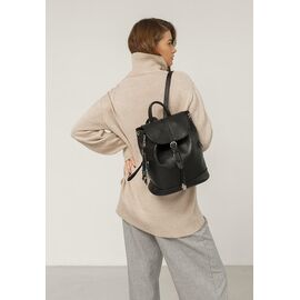 Придбати Шкіряний жіночий рюкзак Олсен чорний, image , характеристики, відгуки