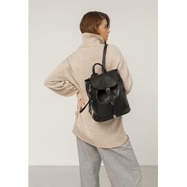 Купить Кожаный женский рюкзак черный Олсен, фото , характеристики, отзывы
