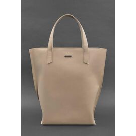 Придбати Кожаная женская сумка шоппер D.D. светло-бежевая краст, image , характеристики, відгуки