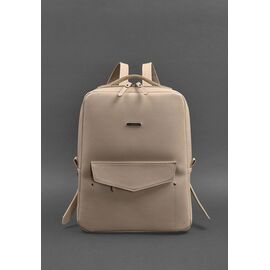 Купить Кожаный женский городской рюкзак на молнии Cooper светло-бежевый краст, фото , характеристики, отзывы