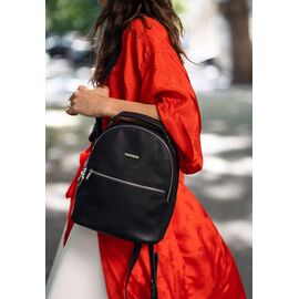 Придбати Шкіряний жіночий міні-рюкзак Kylie чорний, image , характеристики, відгуки