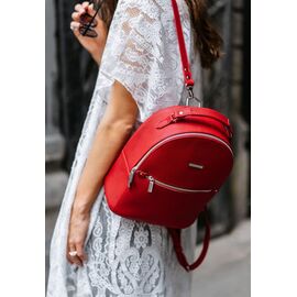 Придбати Шкіряний жіночий міні-рюкзак Kylie червоний, image , характеристики, відгуки