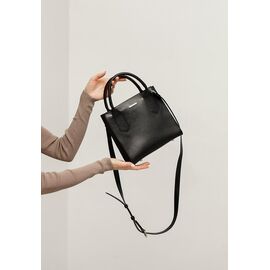 Придбати Шкіряна жіноча сумка-кроссбоді чорна Blackwood, image , характеристики, відгуки