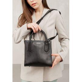 Купить Кожаная женская сумка-кроссбоди черная, фото , характеристики, отзывы