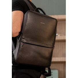 Придбати Чорний шкіряний чоловічий рюкзак Foster, image , характеристики, відгуки