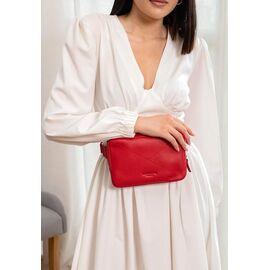 Придбати Шкіряна жіноча поясна сумка Dropbag Mini червона, image , характеристики, відгуки