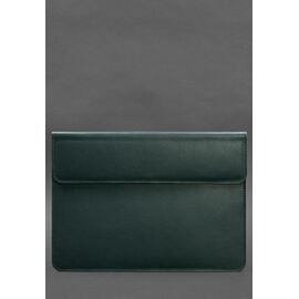 Придбати Шкіряний чохол-конверт на магнітах для MacBook 15 дюйм Зелений, image , характеристики, відгуки