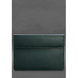 Купити Шкіряний чохол-конверт на магнітах для MacBook 15 дюйм Зелений, image , характеристики, відгуки