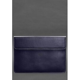 Придбати Шкіряний чохол-конверт на магнітах для MacBook 15 дюйм Темно-синій, image , характеристики, відгуки
