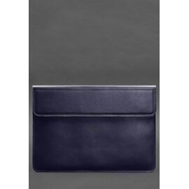 Купить Шкіряний чохол-конверт на магнітах для MacBook 15 дюйм Темно-синій, фото , характеристики, отзывы