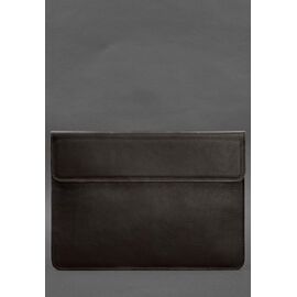 Придбати Шкіряний чохол-конверт на магнітах для MacBook 16 дюйм Темно-коричневий, image , характеристики, відгуки