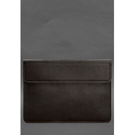 Купити Шкіряний чохол-конверт на магнітах для MacBook 16 дюйм Темно-коричневий, image , характеристики, відгуки