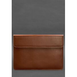 Купить Кожаный чехол-конверт на магнитах для MacBook Pro 15-16'' Светло-коричневый, фото , характеристики, отзывы