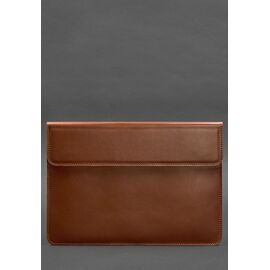 Купить Кожаный чехол-конверт на магнитах для MacBook Pro 15-16'' Светло-коричневый, фото , характеристики, отзывы
