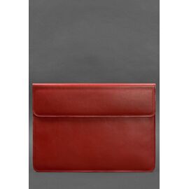 Придбати Кожаный чехол-конверт на магнитах для MacBook Pro 15-16'' Красный, image , характеристики, відгуки
