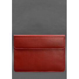 Купить Кожаный чехол-конверт на магнитах для MacBook Pro 15-16'' Красный, фото , характеристики, отзывы