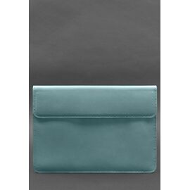 Купить Кожаный чехол-конверт на магнитах для MacBook Pro 15-16'' Бирюзовый, фото , характеристики, отзывы
