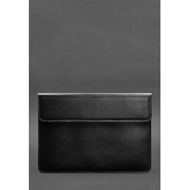 Придбати Шкіряний чохол-конверт на магнітах для MacBook 14 Чорний, image , характеристики, відгуки