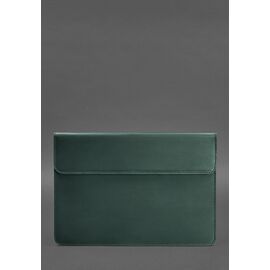 Купити Шкіряний чохол-конверт на магнітах для MacBook 14 Зелений Crazy Horse, image , характеристики, відгуки
