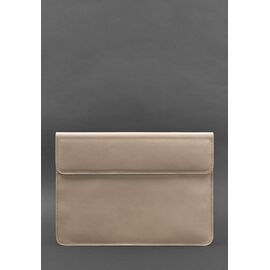 Придбати Шкіряний чохол-конверт на магнітах для MacBook 14 Світло-бежевий, image , характеристики, відгуки
